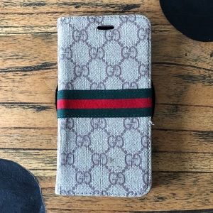 Gucci IPhone 8 Plus Wallet Phone Case
